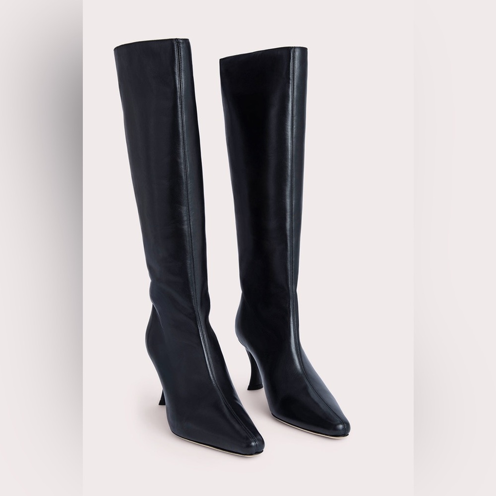 BY FAR Stevie 42 boot, Black Smooth Calfskin, LIKE NEW